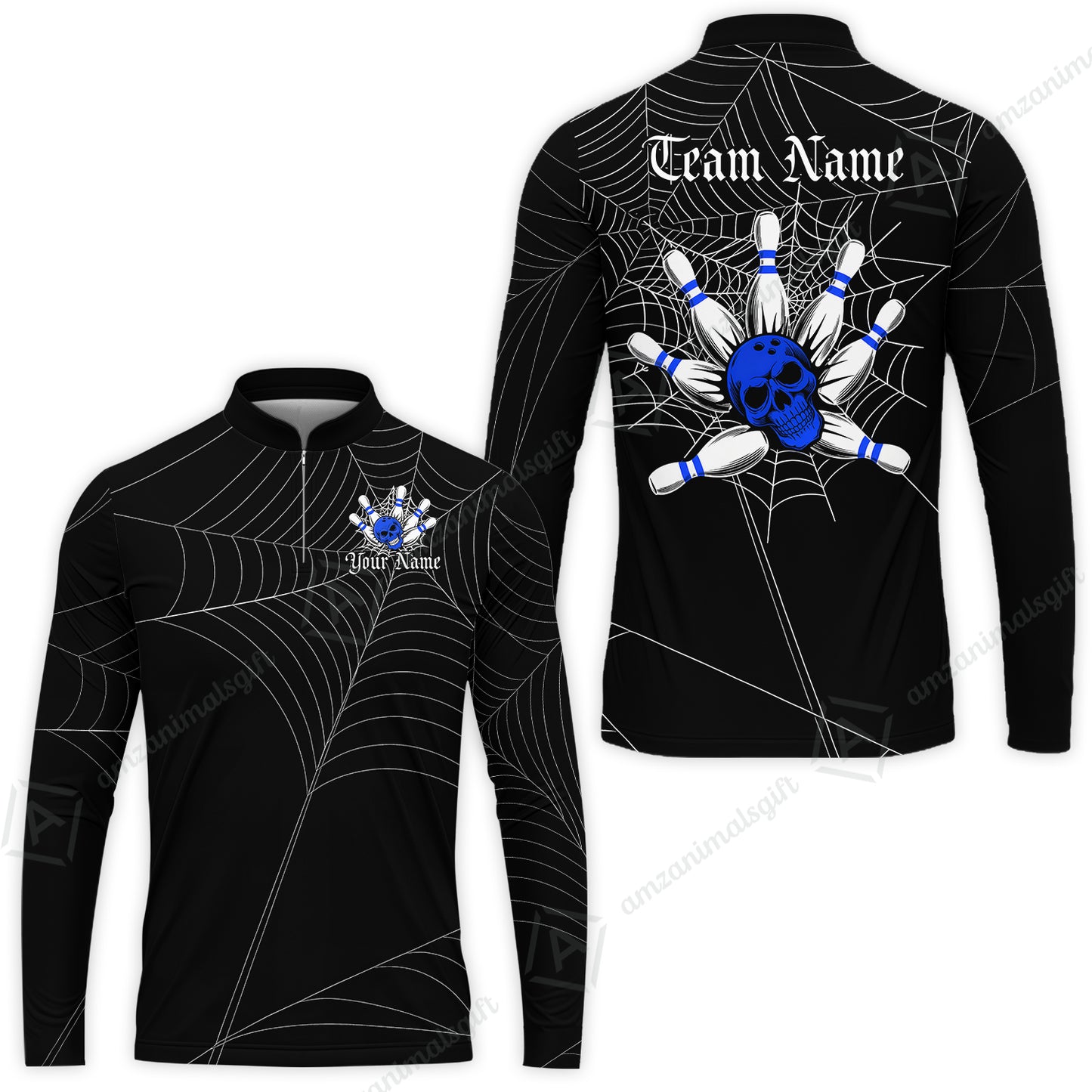 Long Sleeve Jersey Shirt||Blue