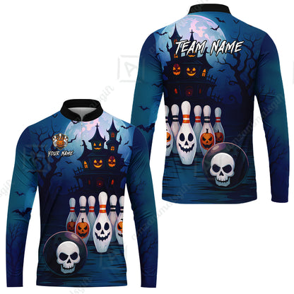 Long Sleeve Jersey Shirt||Blue