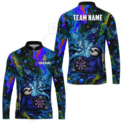 Long Sleeve Jersey Shirt||Blue