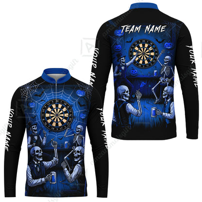 Long Sleeve Jersey Shirt||Blue
