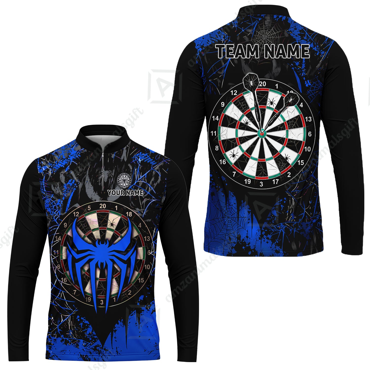 Long Sleeve Jersey Shirt||Blue