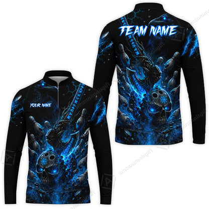 Long Sleeve Jersey Shirt||Blue