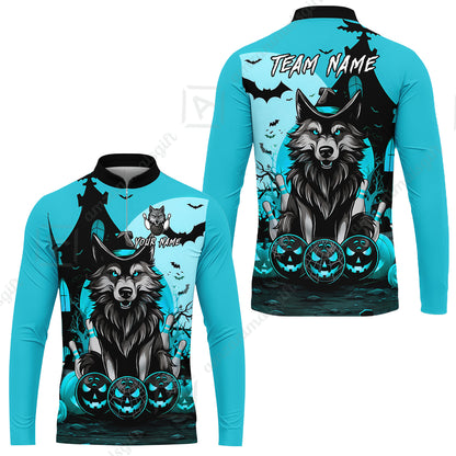 Long Sleeve Jersey Shirt||Cyan