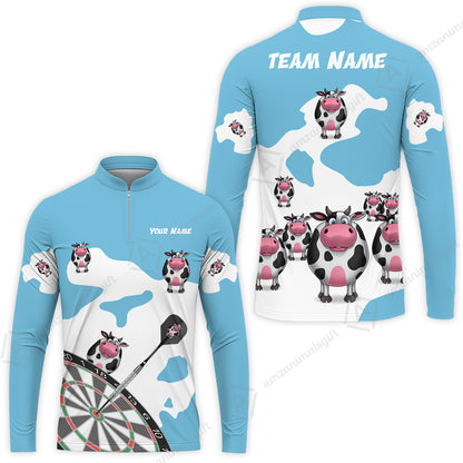 Long Sleeve Jersey Shirt||Cyan