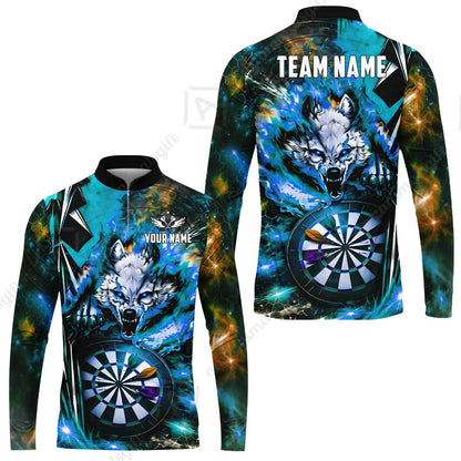 Long Sleeve Jersey Shirt||Cyan
