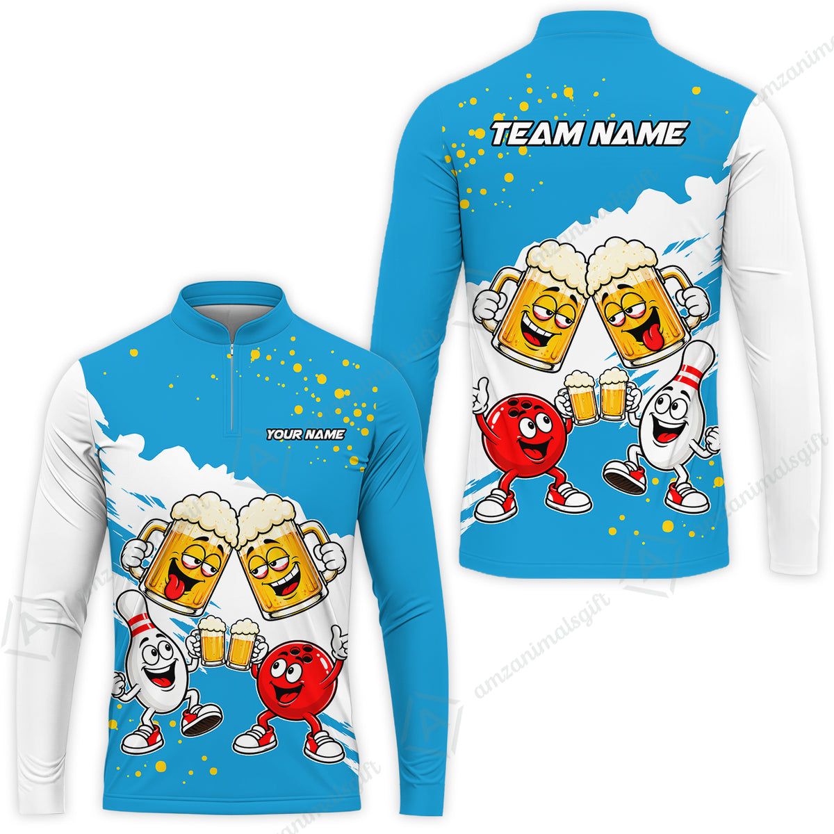 Long Sleeve Jersey Shirt||Cyan