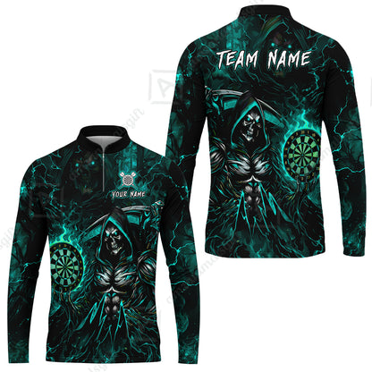 Long Sleeve Jersey Shirt||Cyan