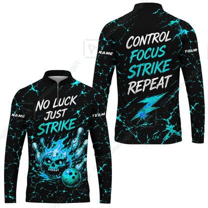 Long Sleeve Jersey Shirt||Cyan