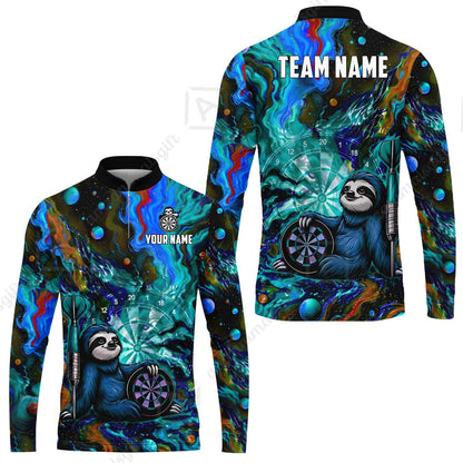 Long Sleeve Jersey Shirt||Cyan