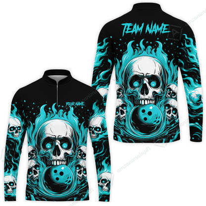 Long Sleeve Jersey Shirt||Cyan