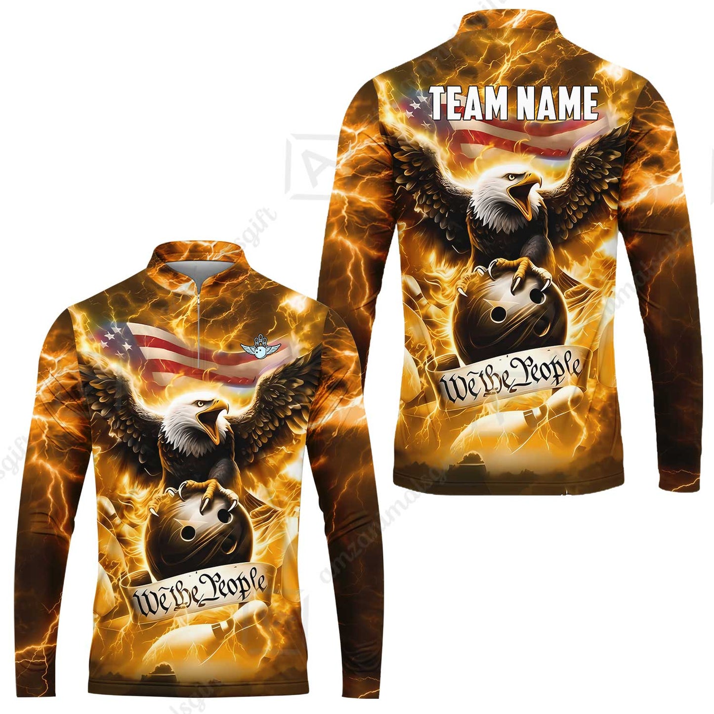 Long Sleeve Jersey Shirt||Gold