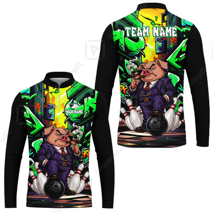 Long Sleeve Jersey Shirt||Green