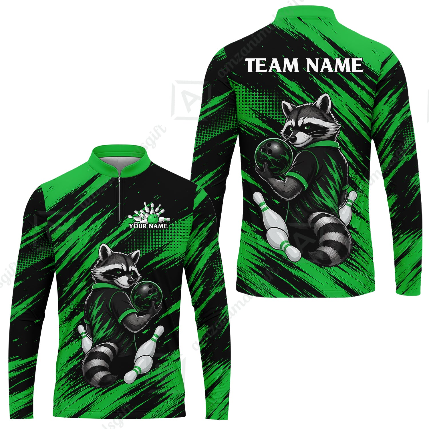 Long Sleeve Jersey Shirt||Green