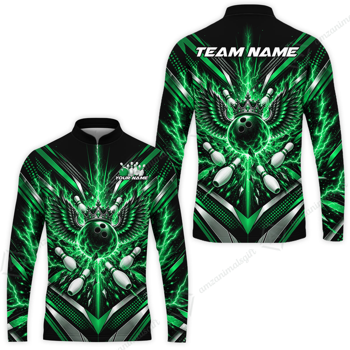 Long Sleeve Jersey Shirt||Green