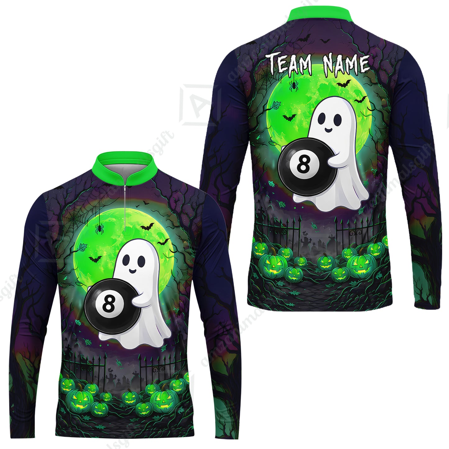 Long Sleeve Jersey Shirt||Green