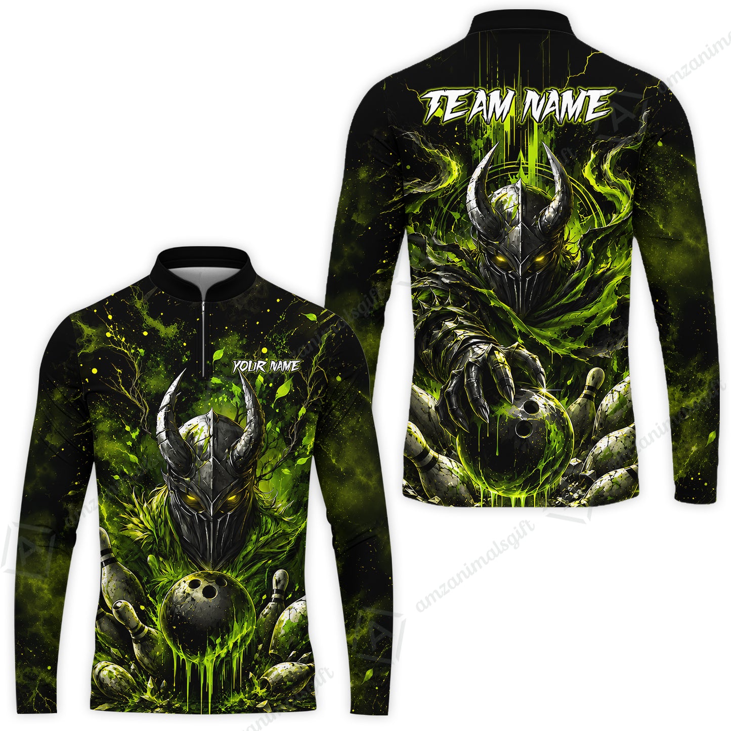 Long Sleeve Jersey Shirt||Green