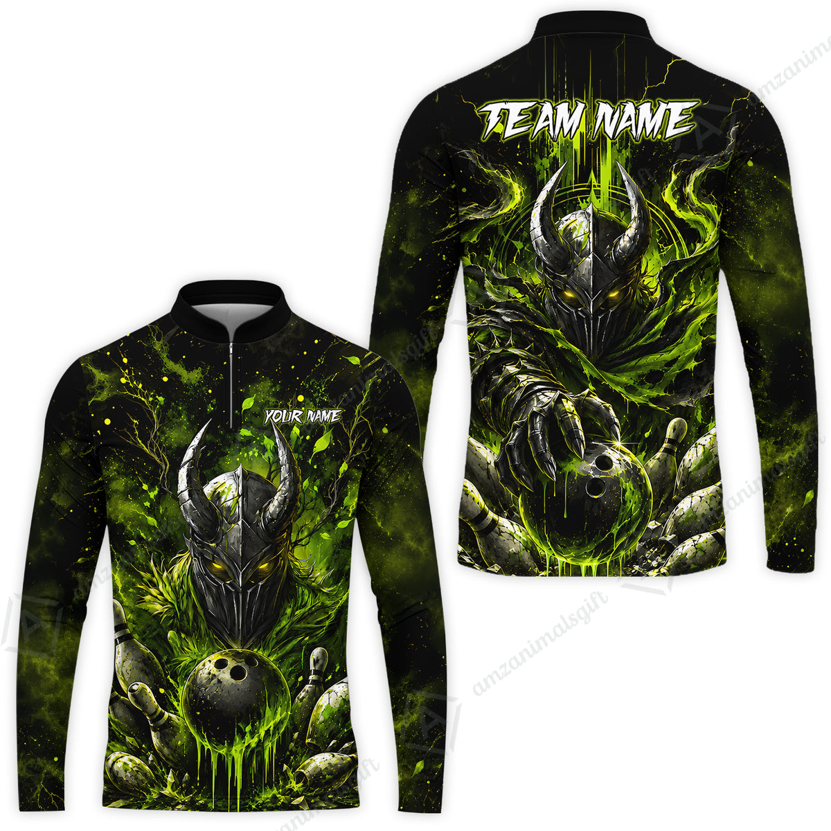 Long Sleeve Jersey Shirt||Green