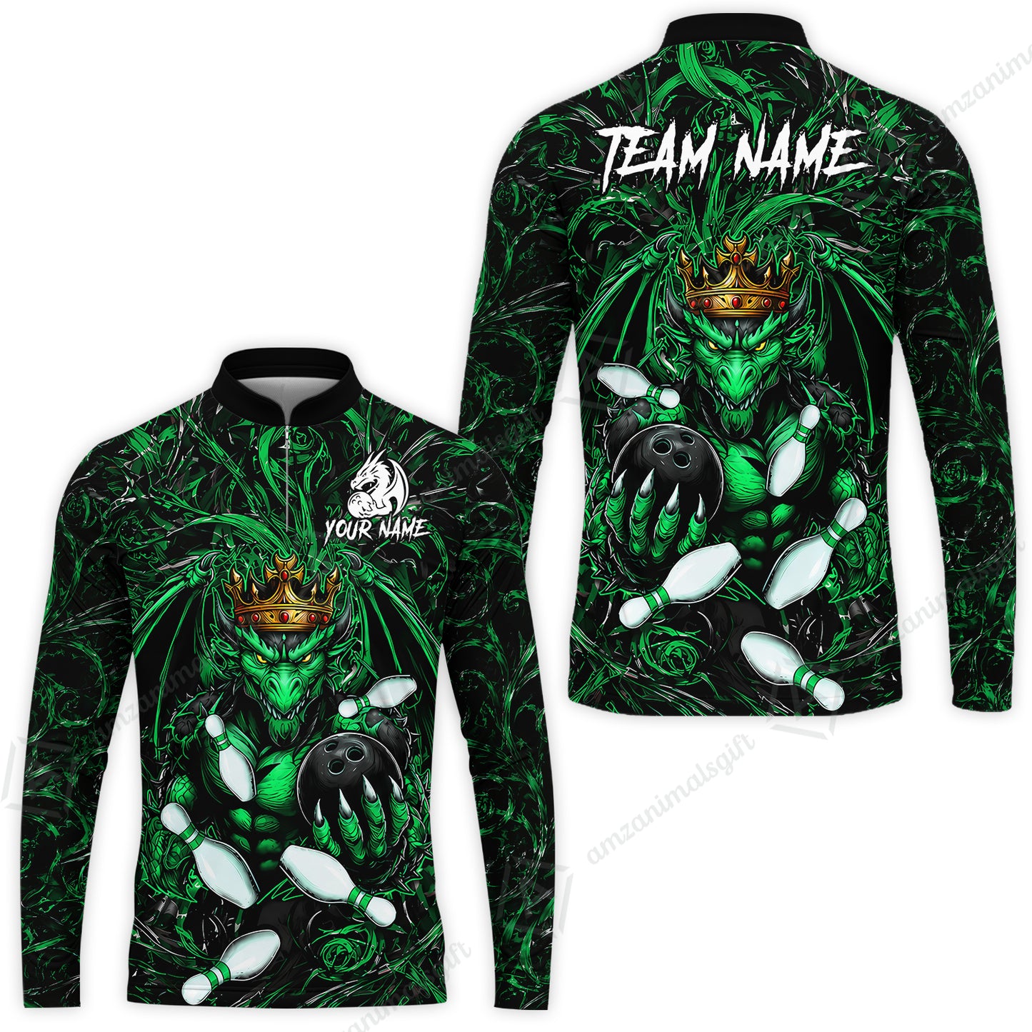 Long Sleeve Jersey Shirt||Green