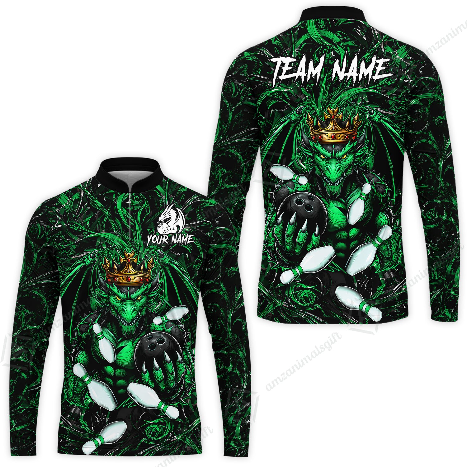 Long Sleeve Jersey Shirt||Green