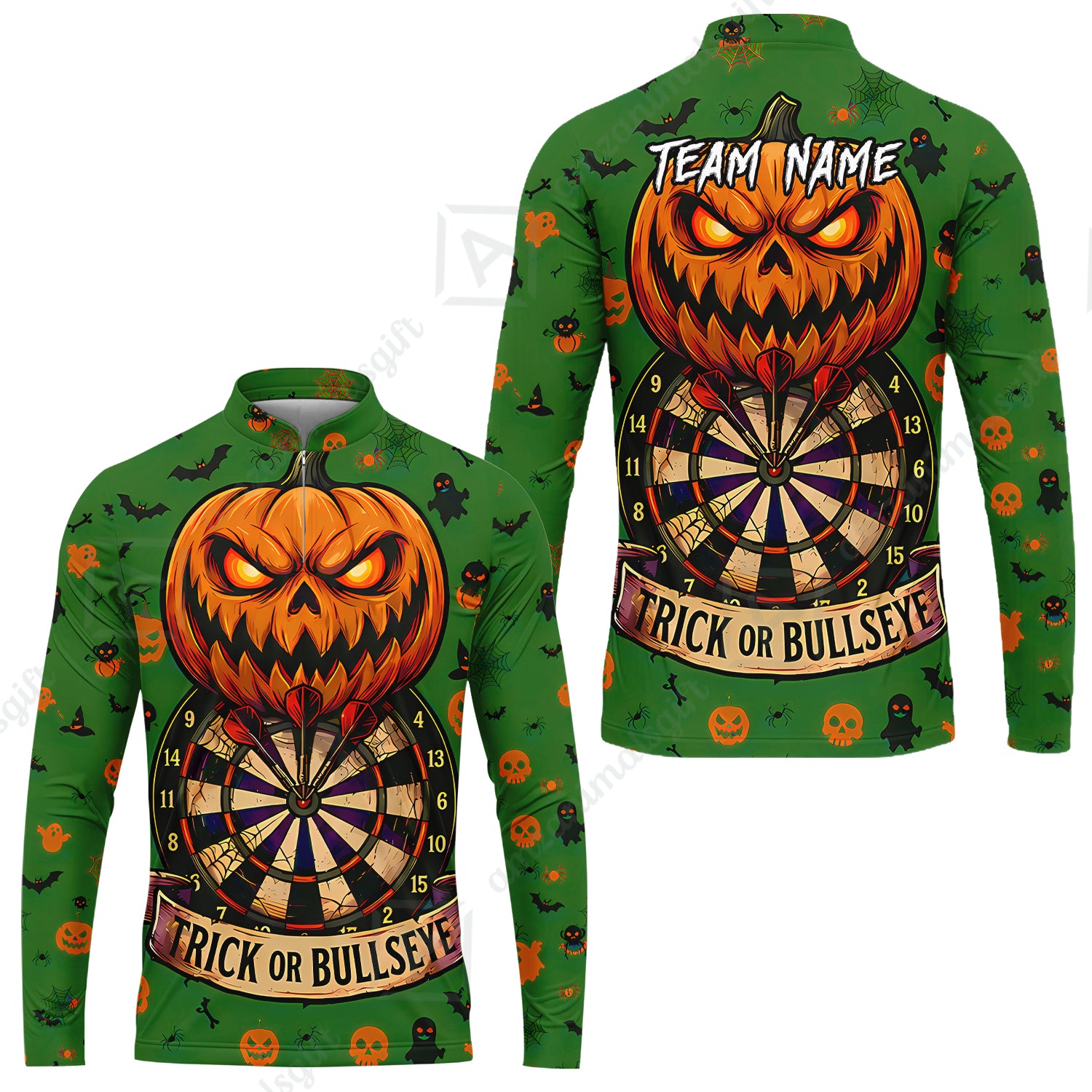 Long Sleeve Jersey Shirt||Green