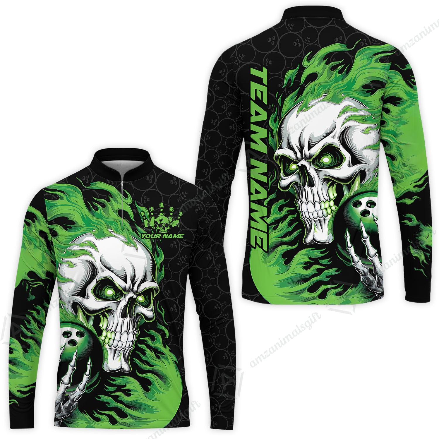 Long Sleeve Jersey Shirt||Green