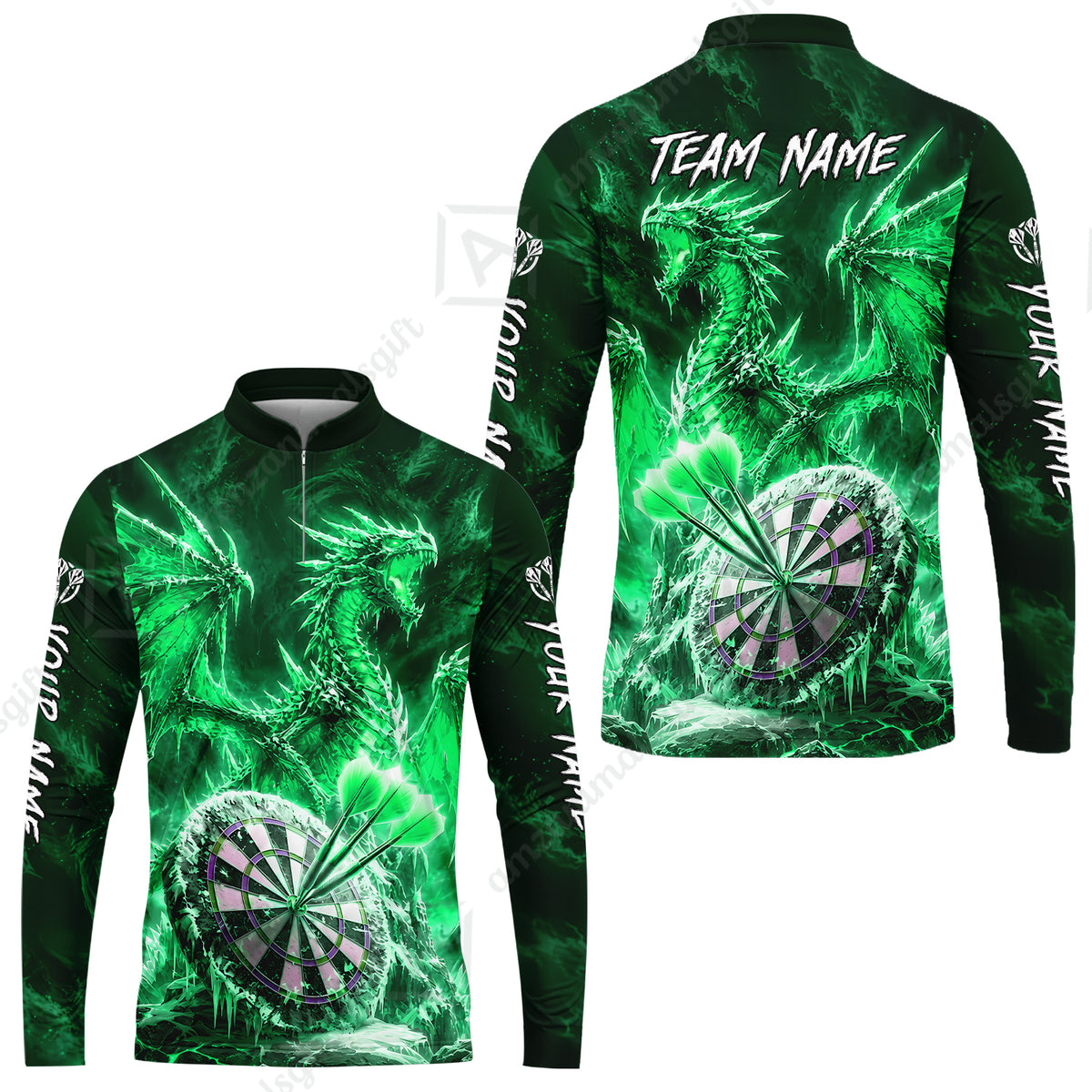 Long Sleeve Jersey Shirt||Green