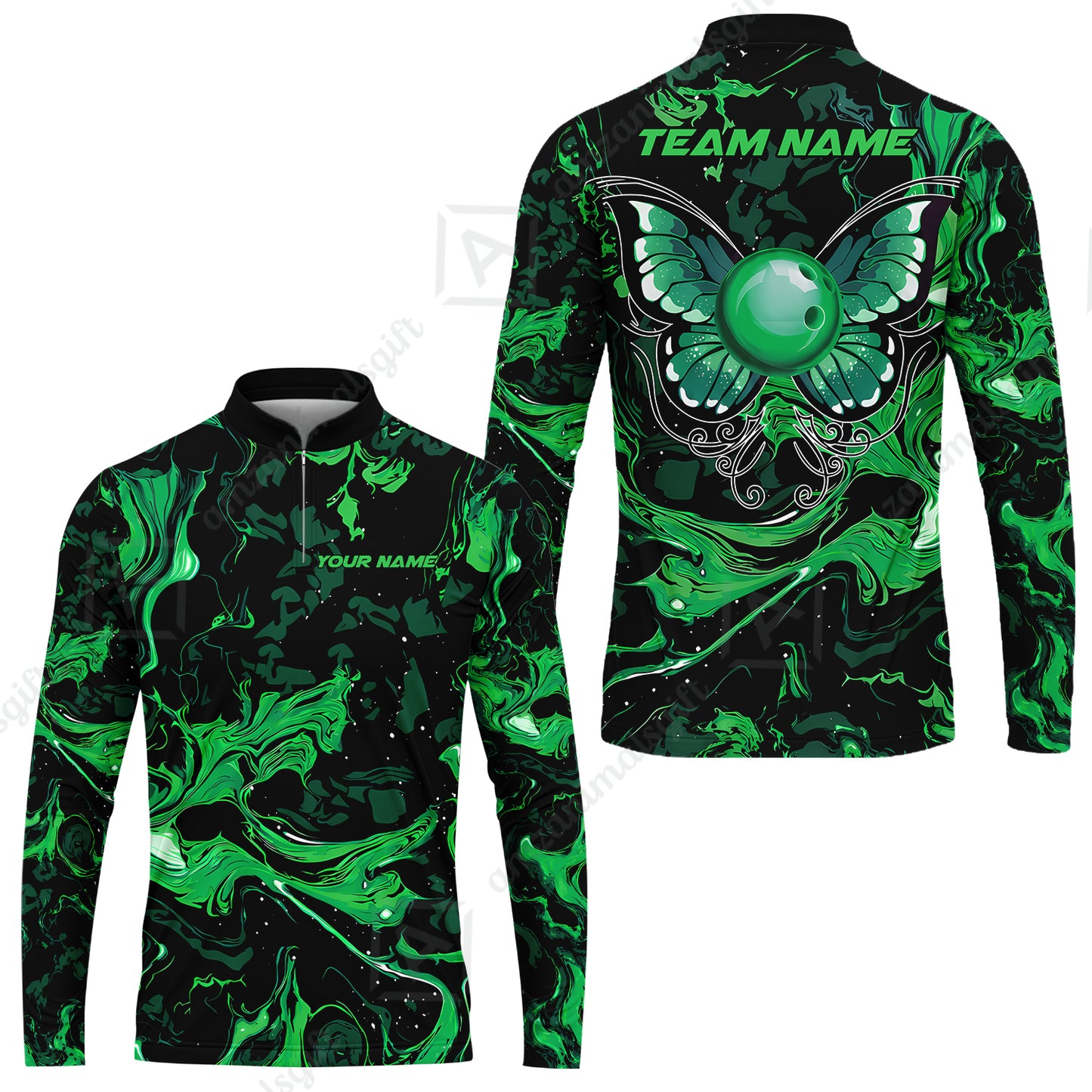 Long Sleeve Jersey Shirt||Green
