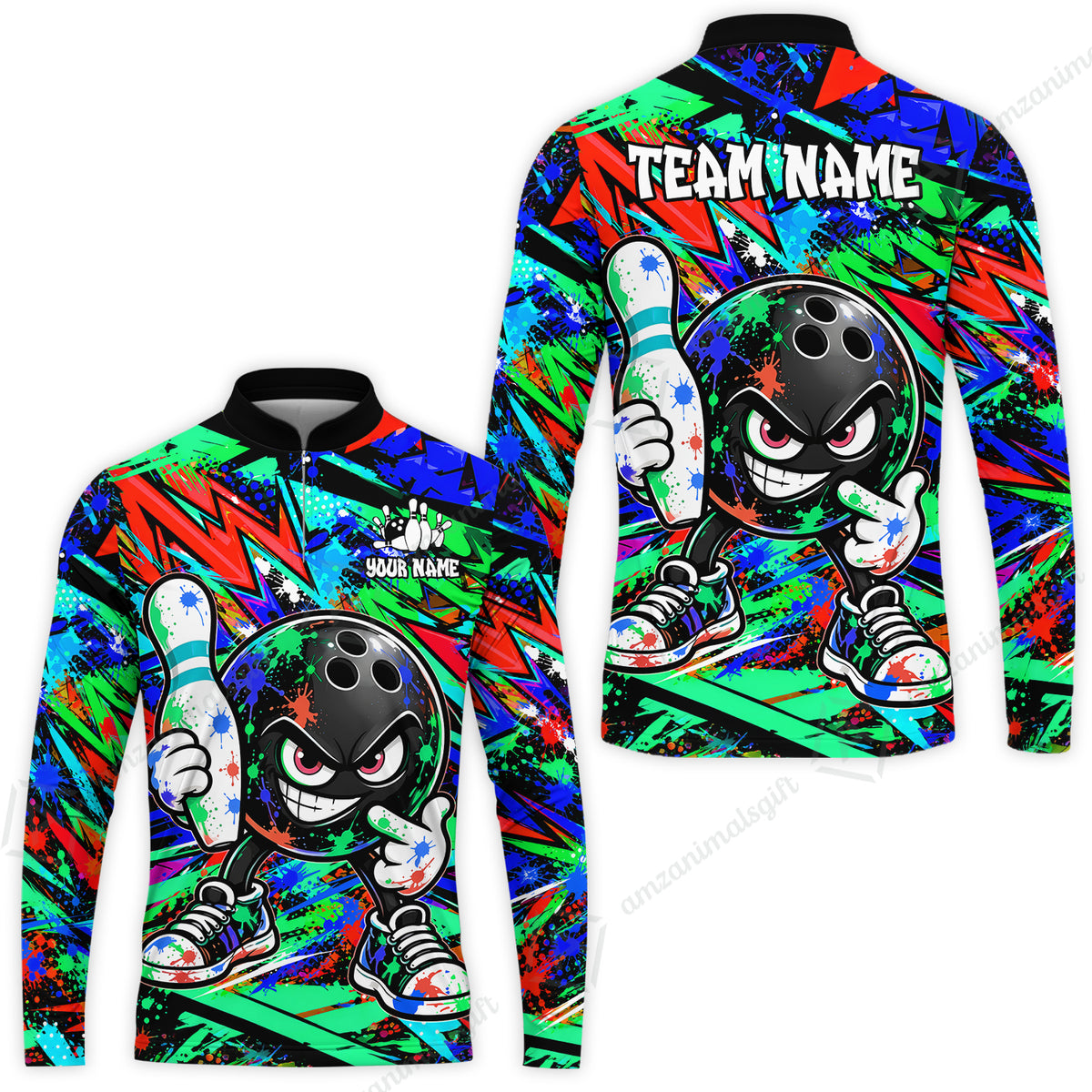 Long Sleeve Jersey Shirt||Green