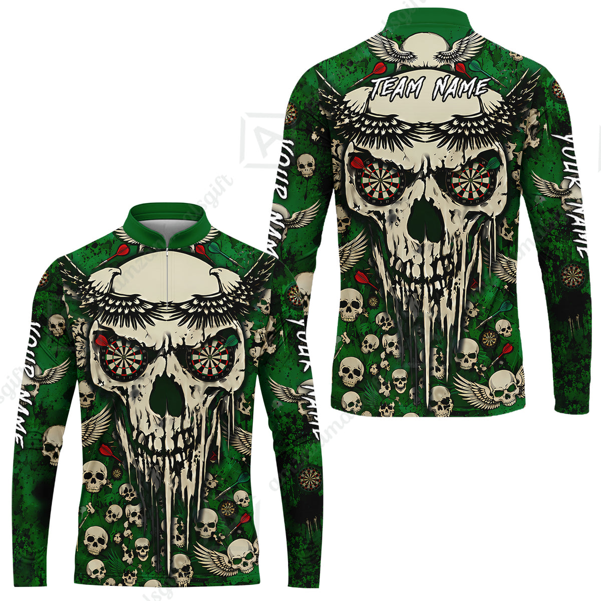 Long Sleeve Jersey Shirt||Green