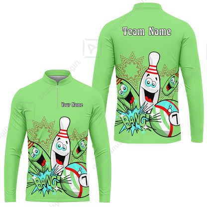 Long Sleeve Jersey Shirt||Green
