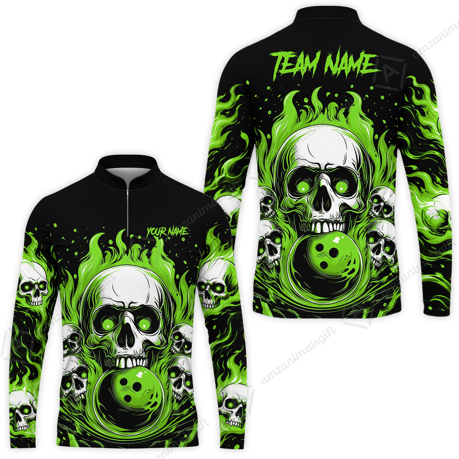 Long Sleeve Jersey Shirt||Green