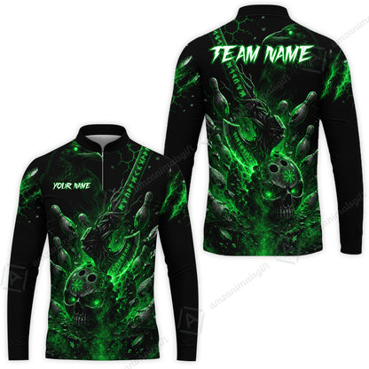 Long Sleeve Jersey Shirt||Green