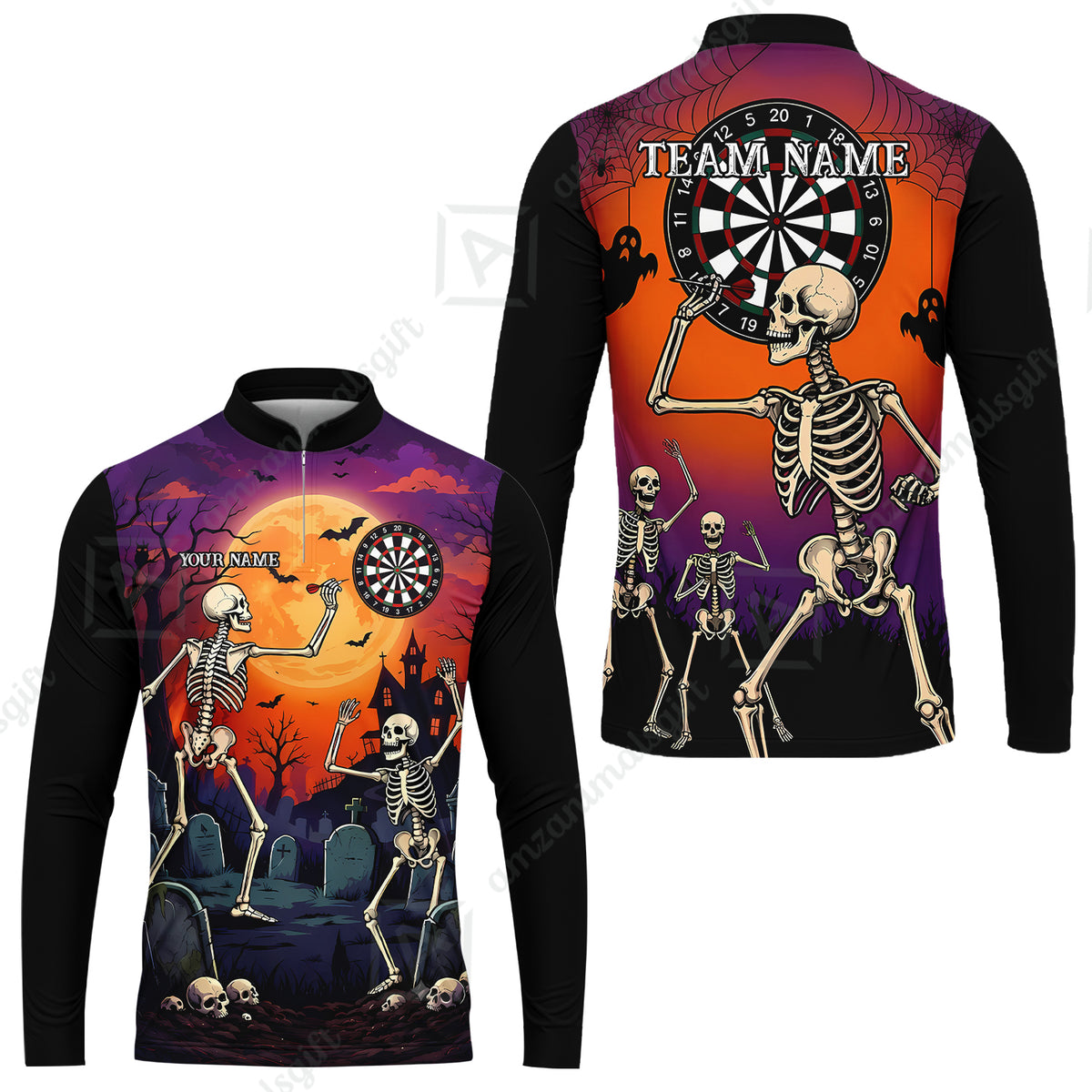 Long Sleeve Jersey Shirt||Orange