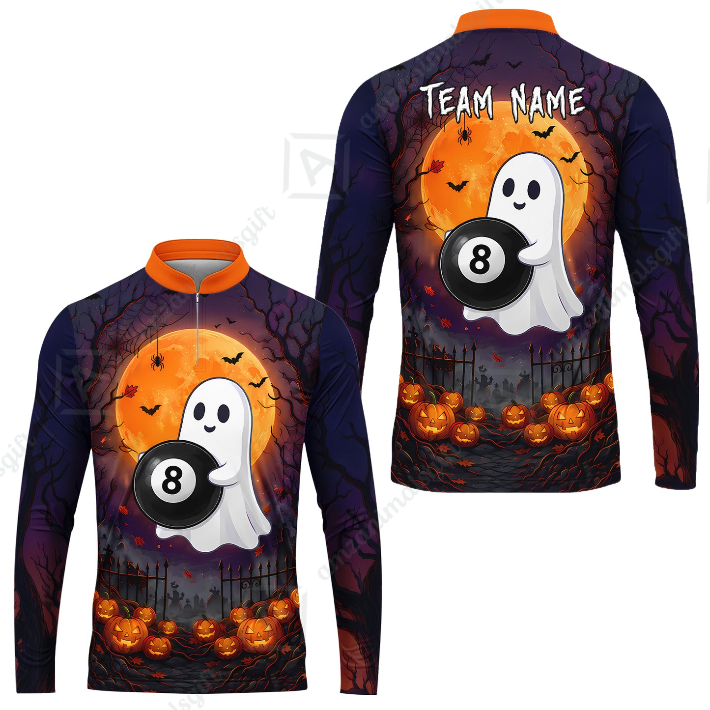 Long Sleeve Jersey Shirt||Orange