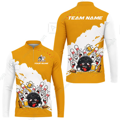 Long Sleeve Jersey Shirt||Orange