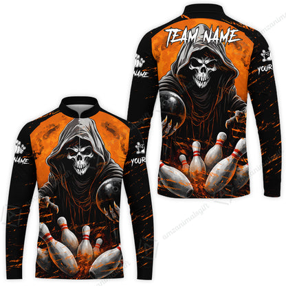 Long Sleeve Jersey Shirt||Orange