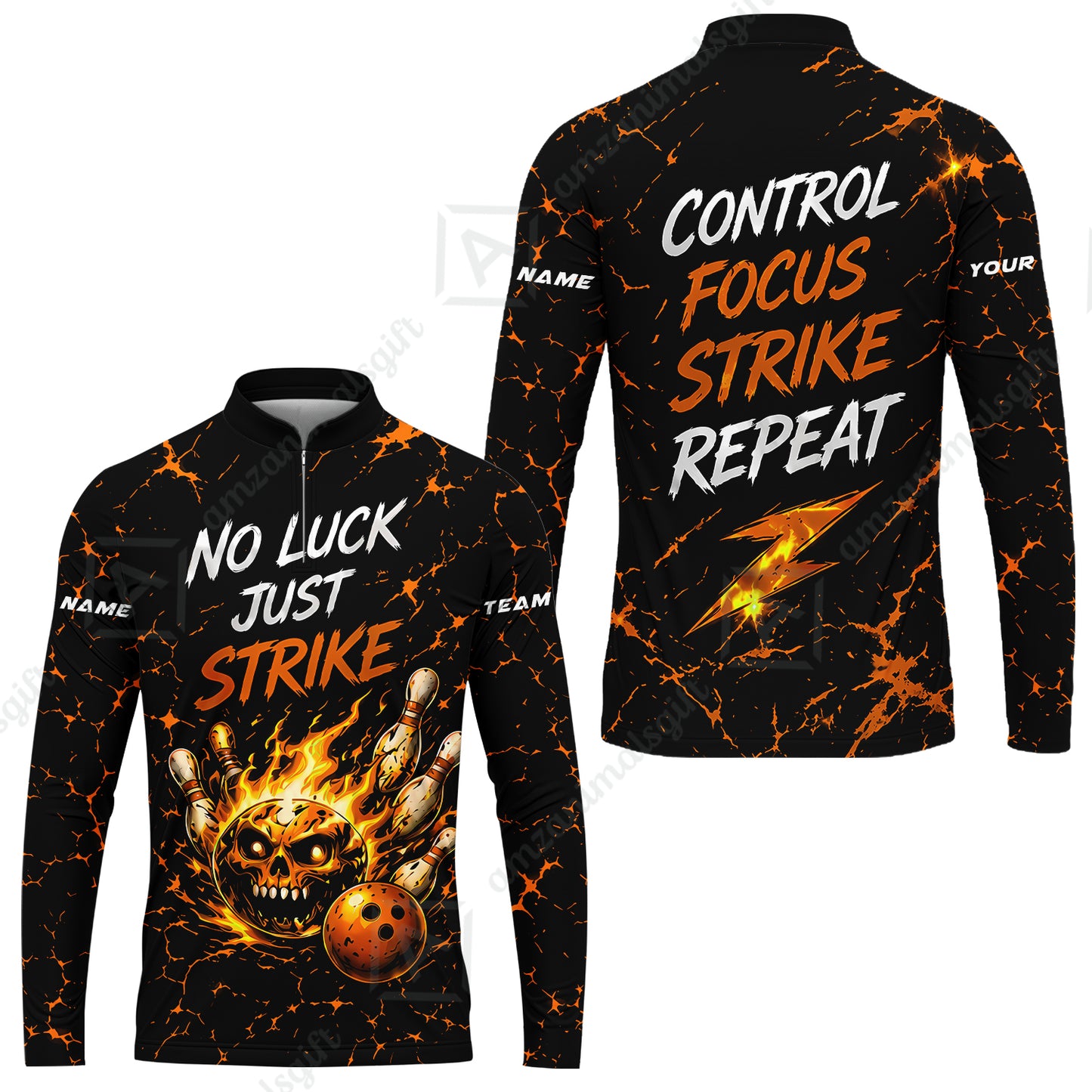 Long Sleeve Jersey Shirt||Orange