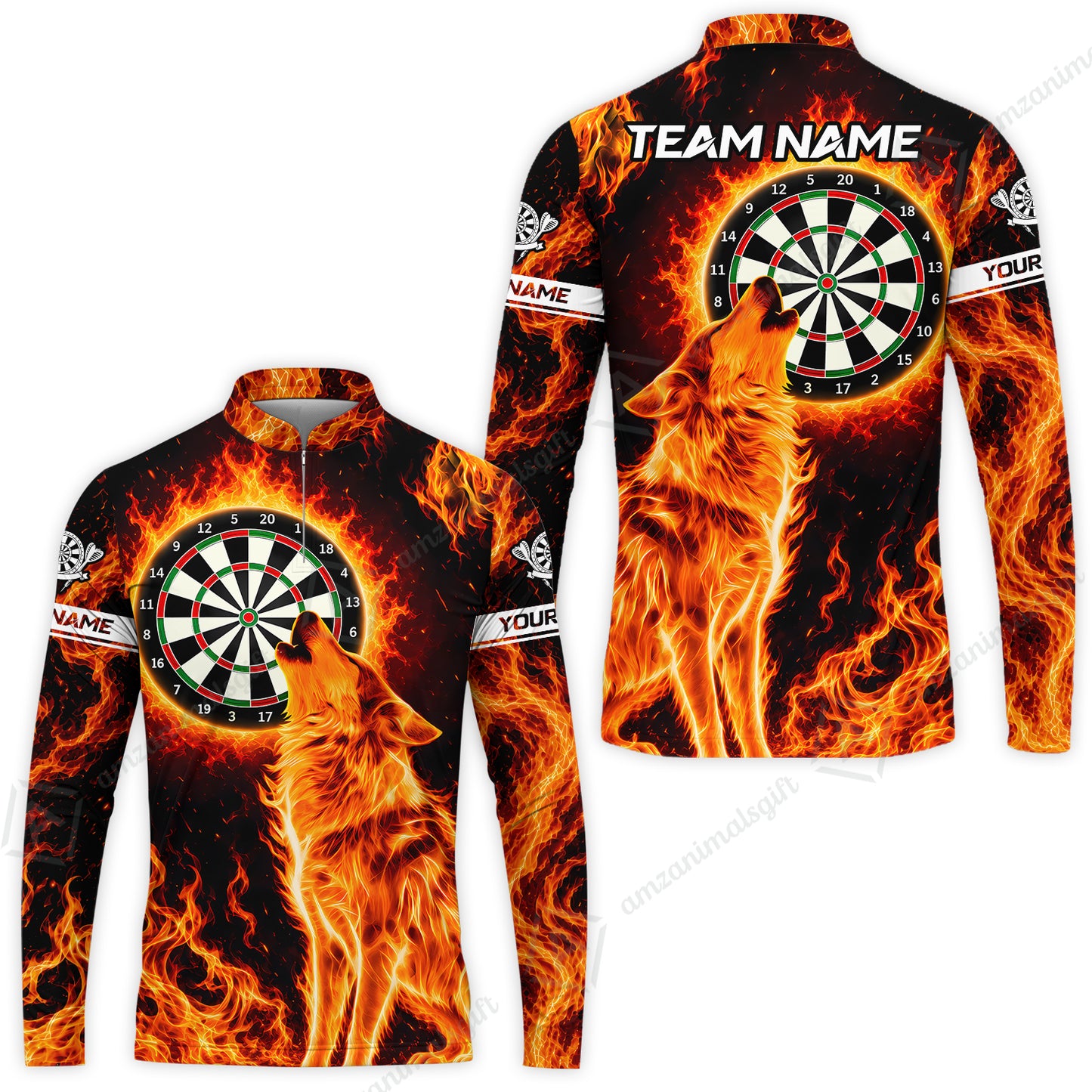 Long Sleeve Jersey Shirt||Orange