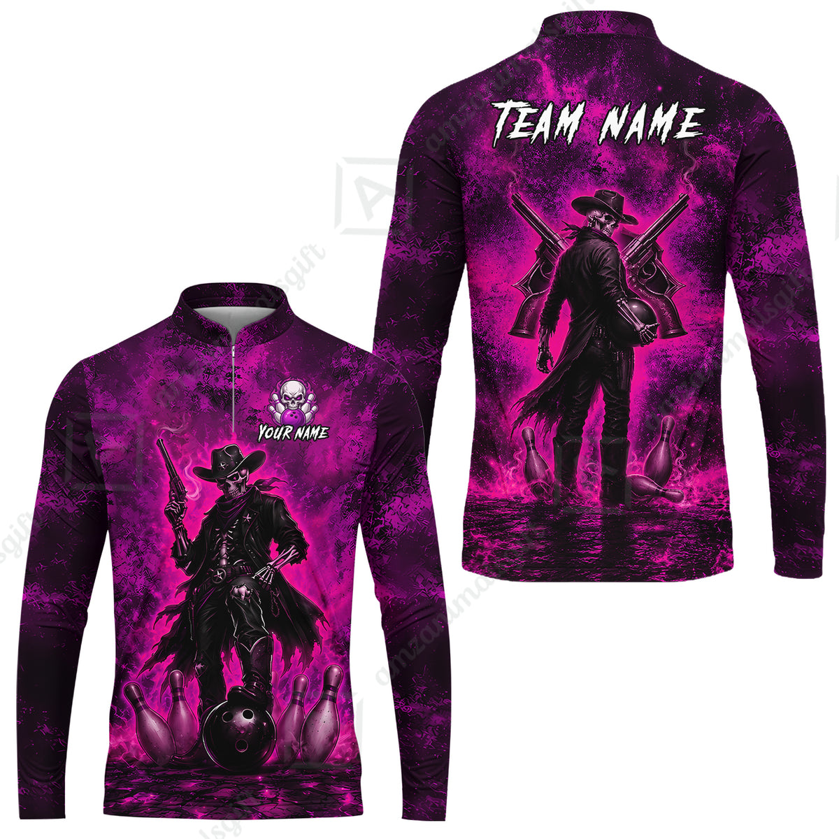 Long Sleeve Jersey Shirt||Pink