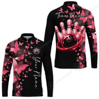 Long Sleeve Jersey Shirt||Pink