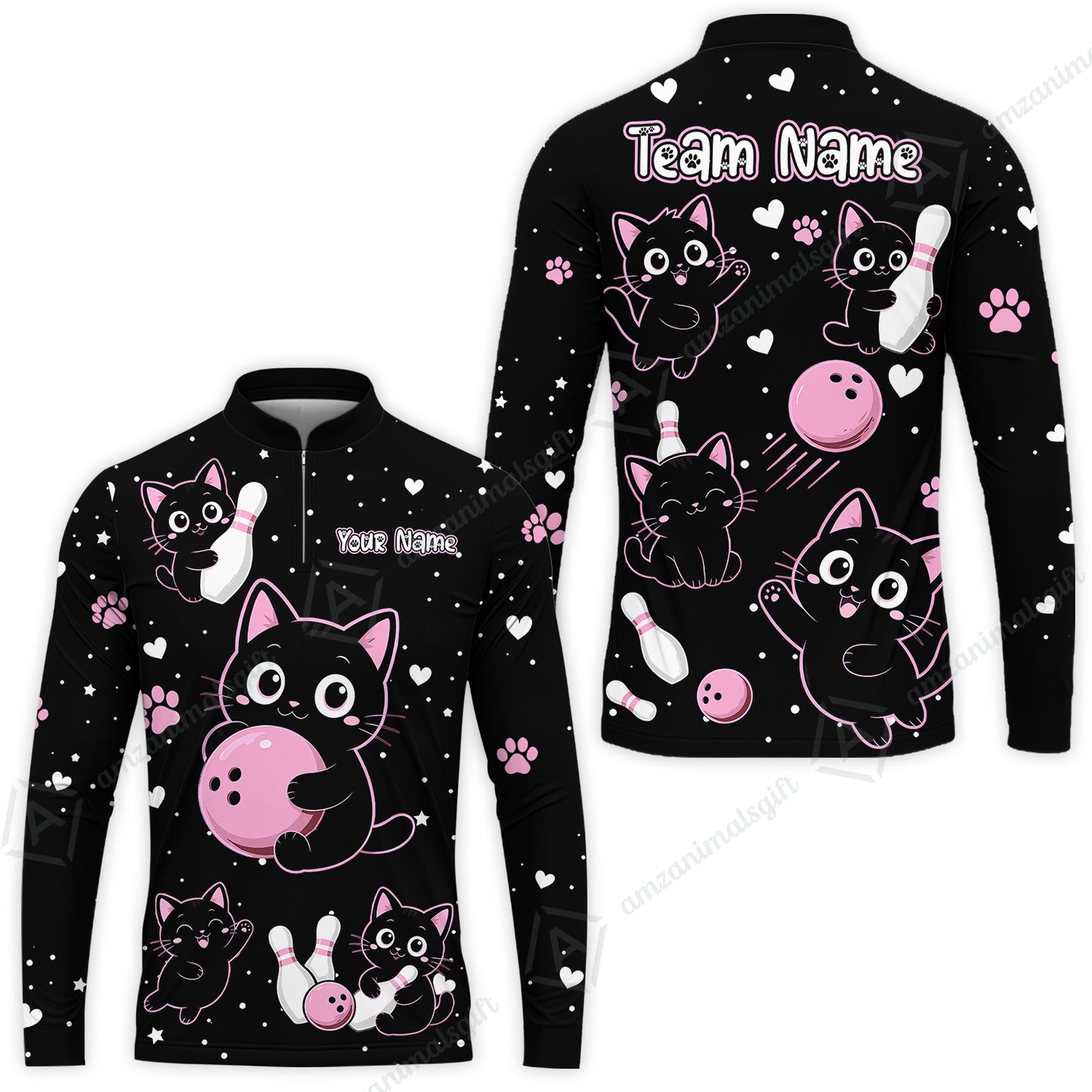 Long Sleeve Jersey Shirt||Pink