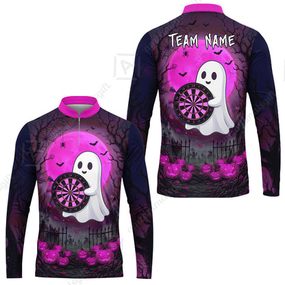 Long Sleeve Jersey Shirt||Pink
