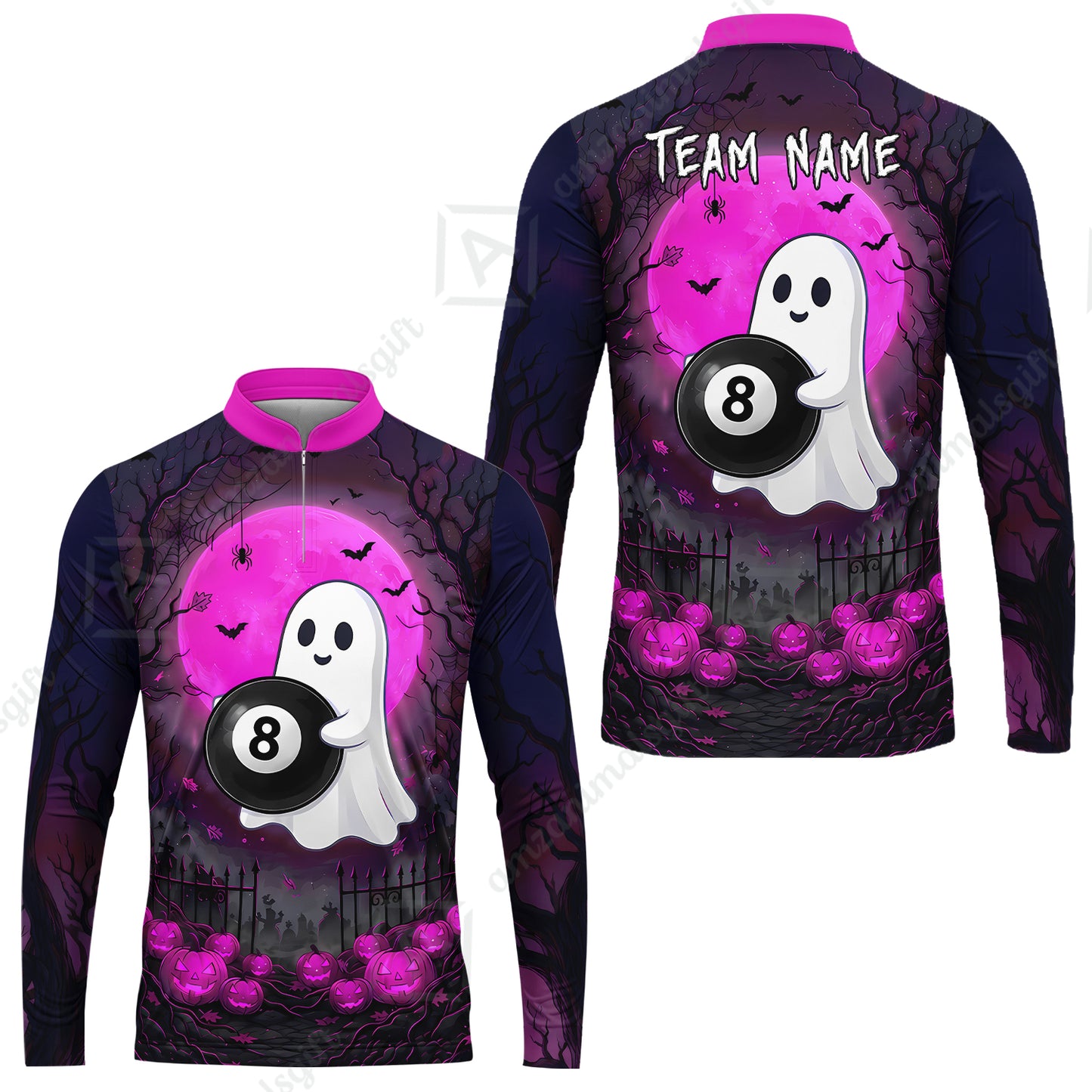 Long Sleeve Jersey Shirt||Pink