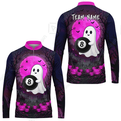 Long Sleeve Jersey Shirt||Pink