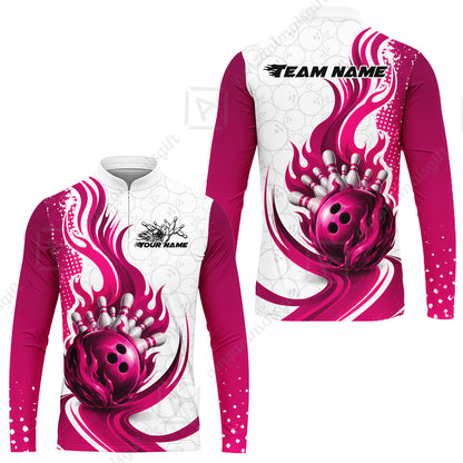 Long Sleeve Jersey Shirt||Pink