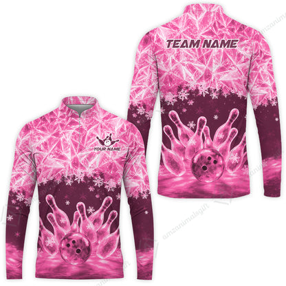 Long Sleeve Jersey Shirt||Pink
