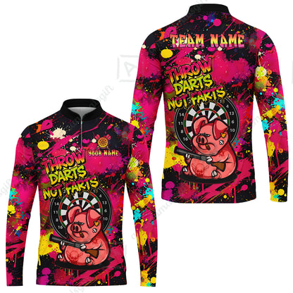 Long Sleeve Jersey Shirt||Pink
