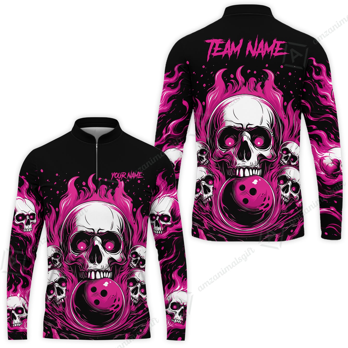 Long Sleeve Jersey Shirt||Pink