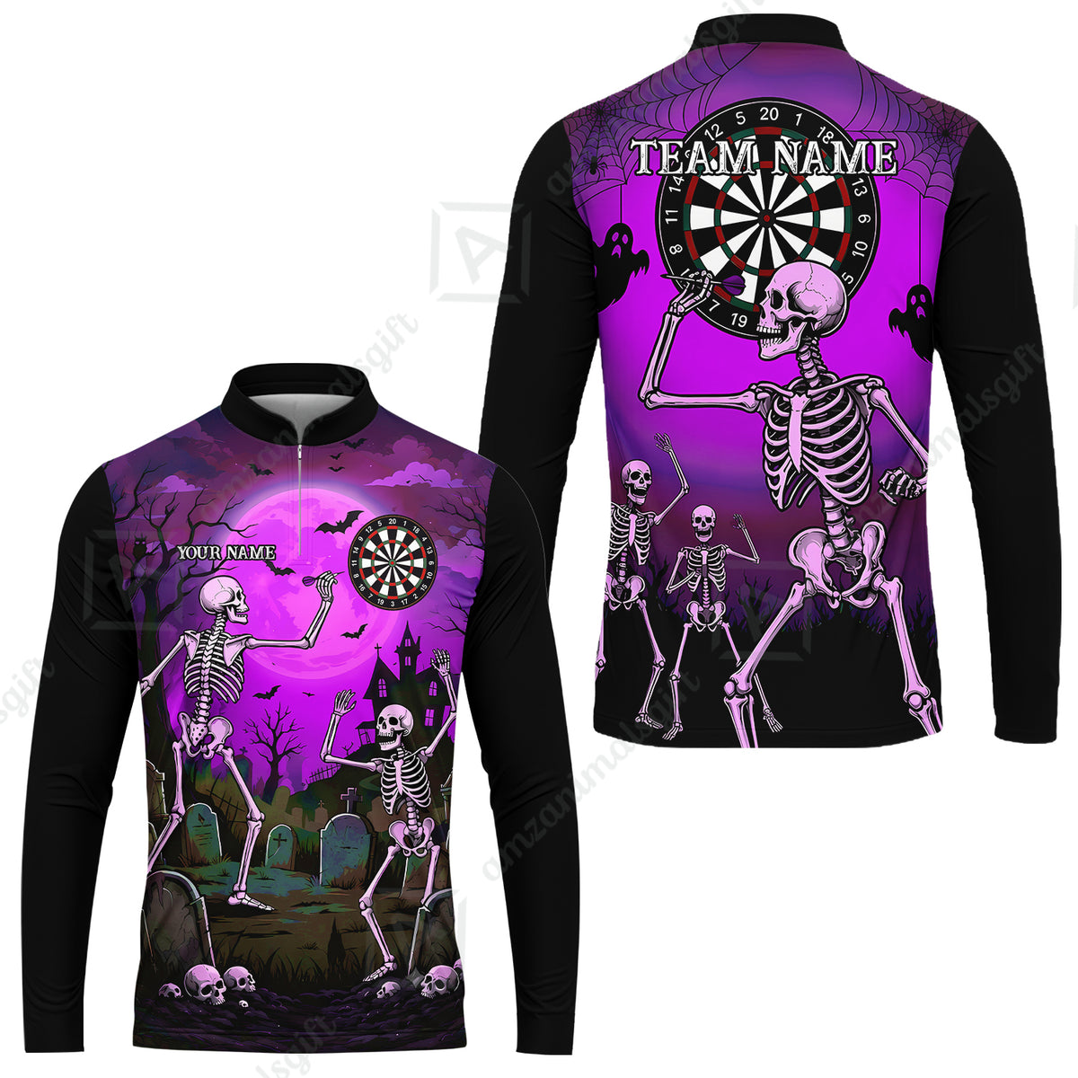Long Sleeve Jersey Shirt||Purple