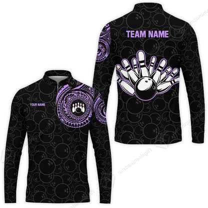 Long Sleeve Jersey Shirt||Purple